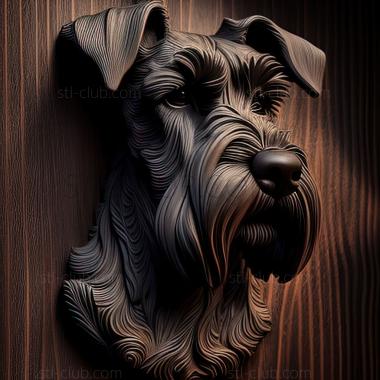 3D model st Riesenschnauzer dog (STL)